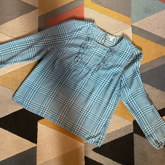 J. Crew houndstooth blouse - Picture 2 of 9